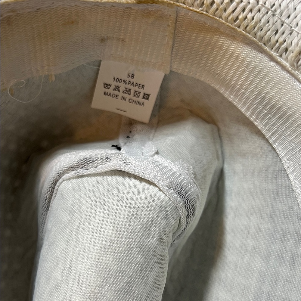 Short Brim Western Cowboy Hat - Black & White - Picture 4 of 9